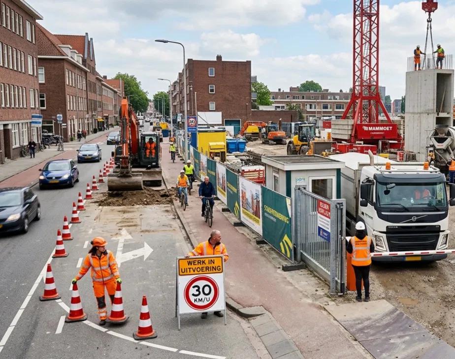 Bouwportier AIS Traffic toegangscontrole bouwlocatie Amsterdam