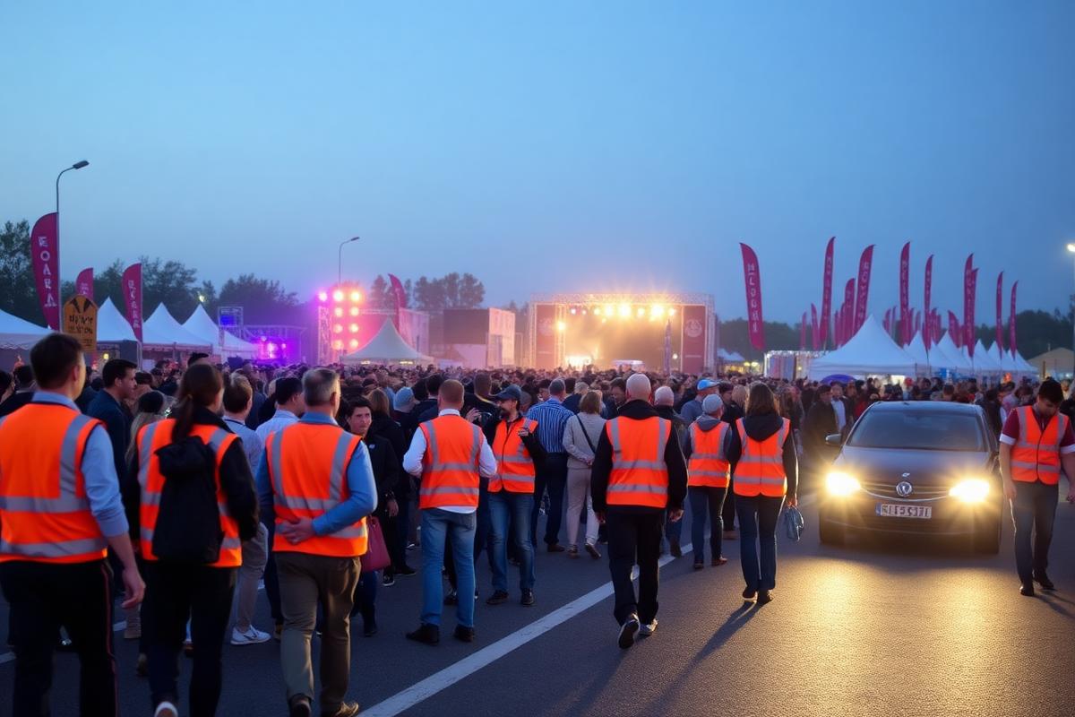 Verkeersregelaars bij evenement AIS Traffic
