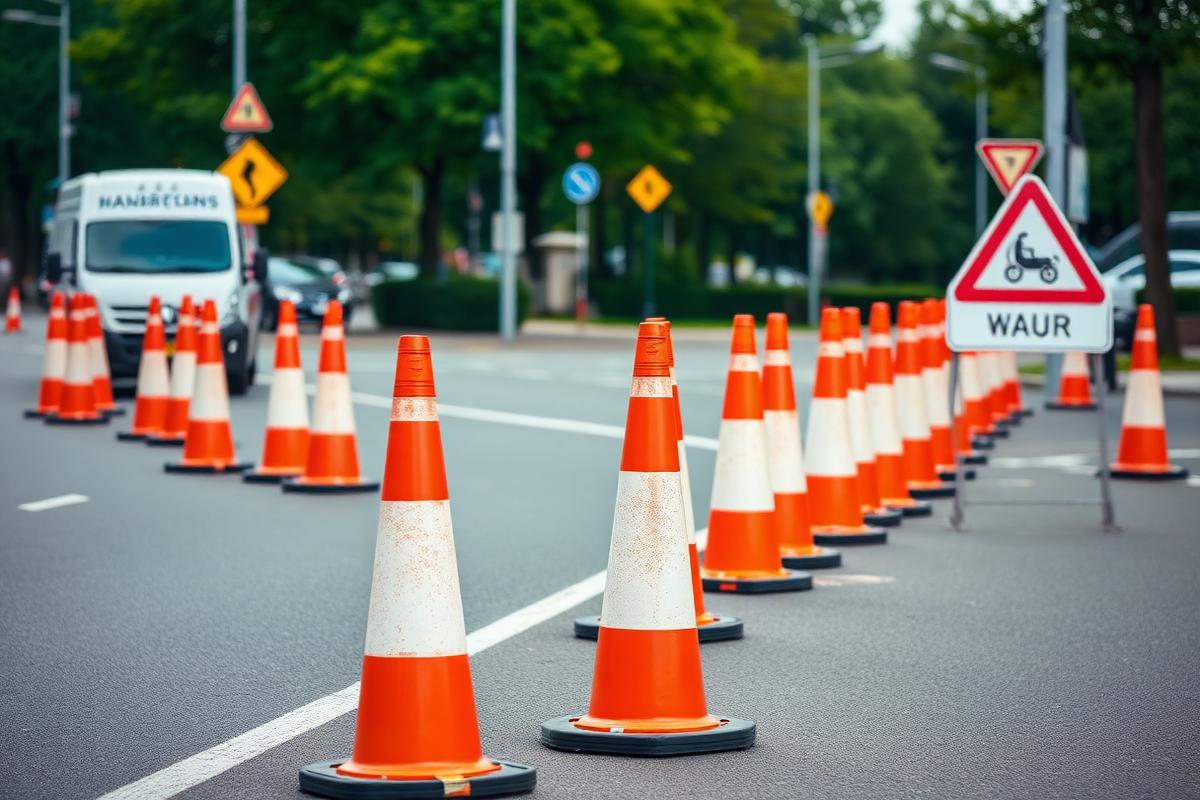 Verkeerspionnen wegafsluiting AIS Traffic